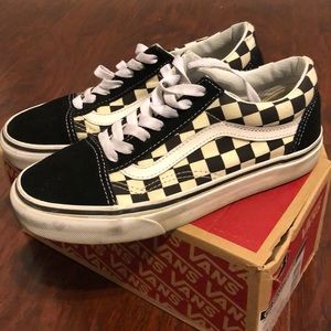 Old school checkered Vans